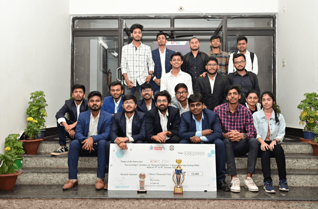 At Soa Campus after winning the best startup award